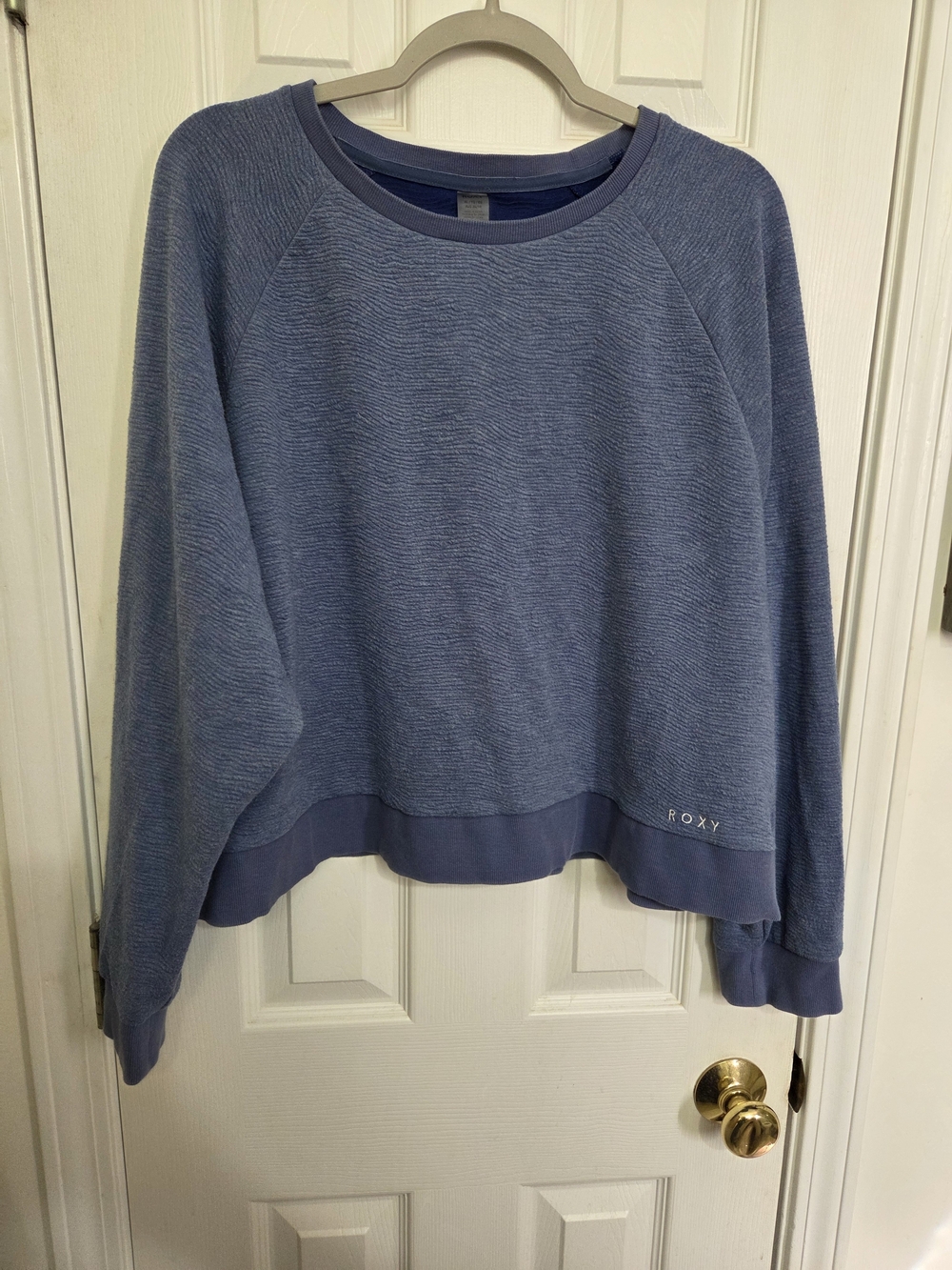 Roxy Women's Dusty Blue Crewneck Pullover Sweater